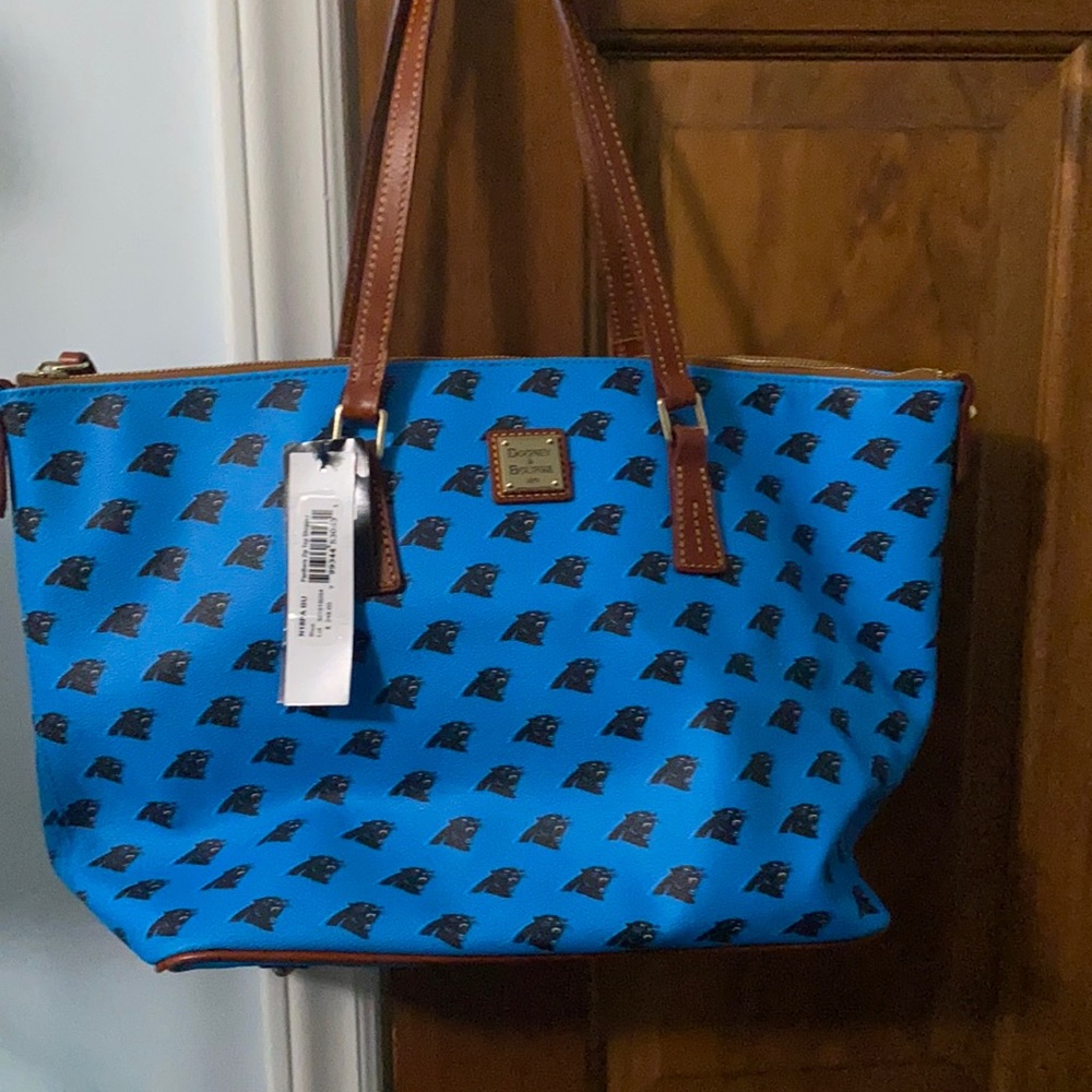 Dooney & Bourke Panthers Zip Top Shopper (NWT)
